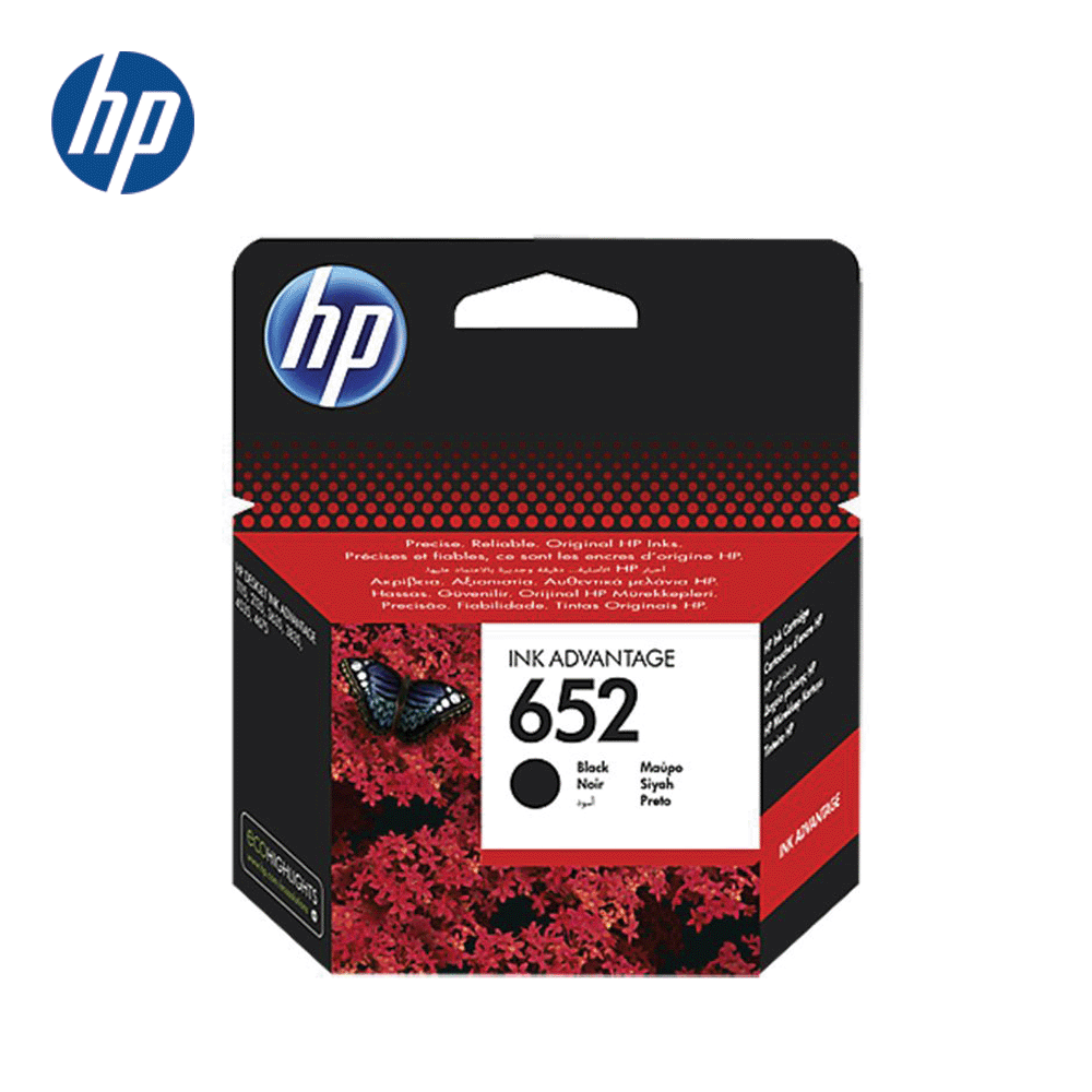 HP 652 INK ADVANTAGE CARTRIDGE ORIGINAL BLACK